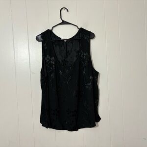 Spencer Alexis Vintage Y2K Black floral goth grunge top size Womens Size 3X